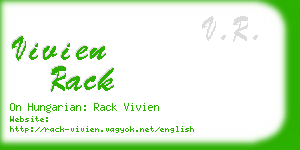 vivien rack business card